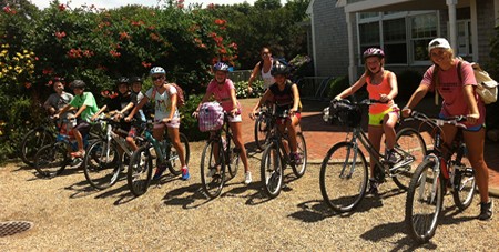 teens biking
