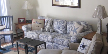 View of Living Room in Mattakesett Townhouse D1