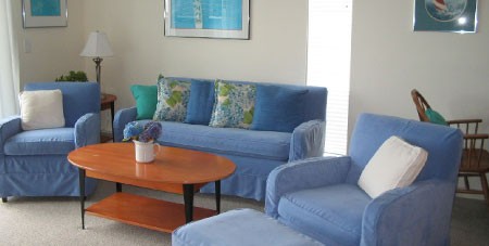 View of Living Room in E6 Mattakesett Townhouse Plus Loft