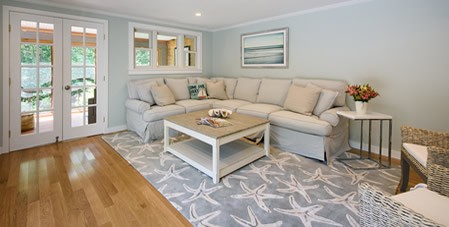 View of Living Room in Mattakesett Duplex M2